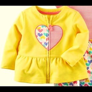 🥰3/$10- Baby Girl Carter's Heart Jacket💗